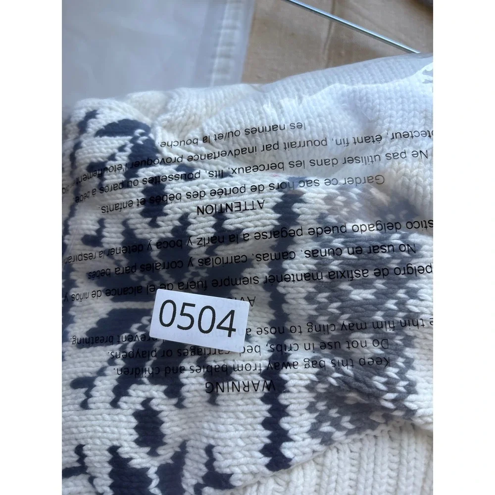 Gymboree Boys Large 10-12 Shawl Collar Cardigan Sweater Fair‎ Isle Snowflake